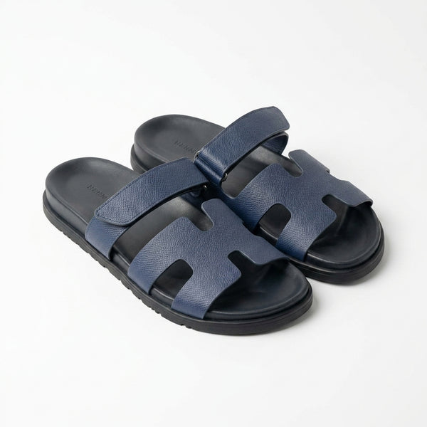 Hermès Men Sandals | Chypre Purple Mauve Leather