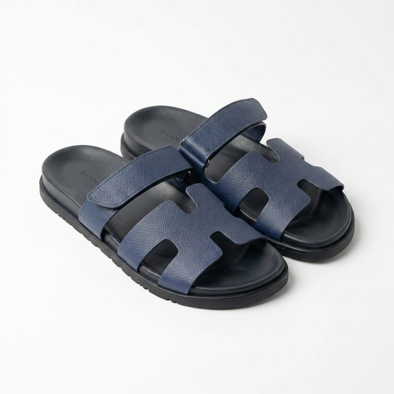 Hermès Men Sandals | Chypre Purple Mauve Leather