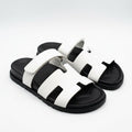 Hermès Men Sandals | Chypre White Leather