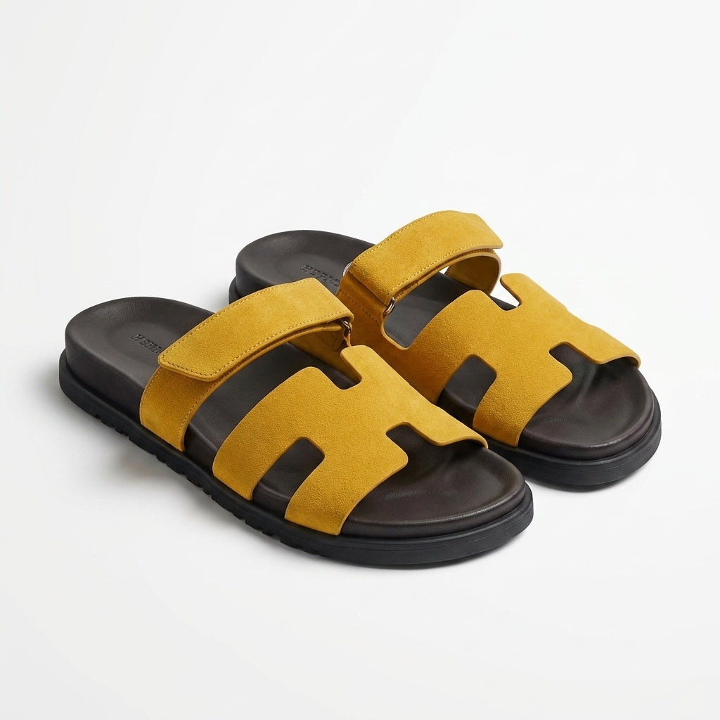Hermès Men Slides | Izmir Yellow Suede