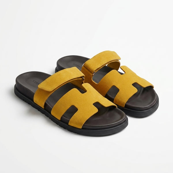 Hermès Men Slides | Izmir Yellow Suede