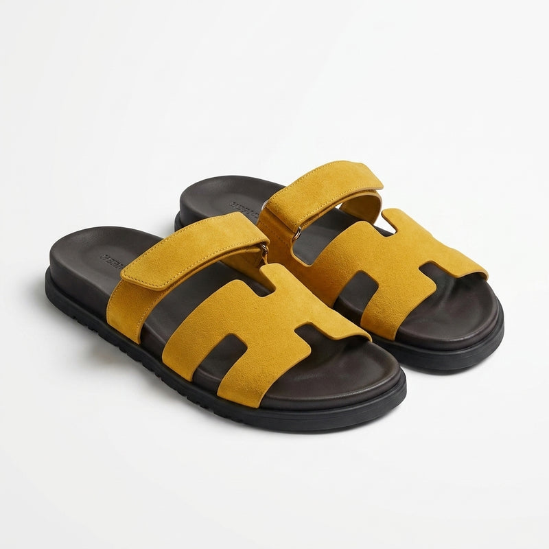Hermès Men Slides | Izmir Yellow Suede