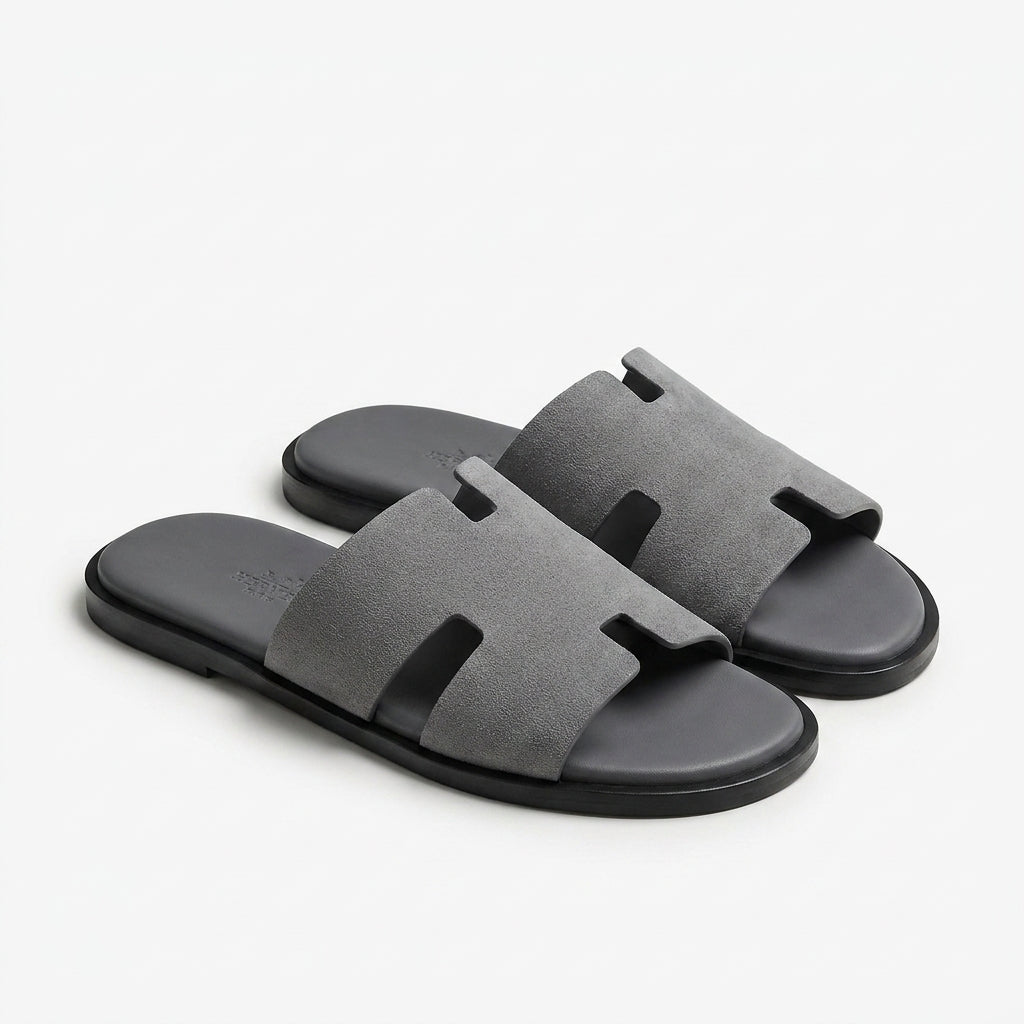 Hermès Men Slides | Izmir Grey Suede