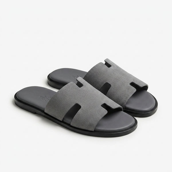 Hermès Men Slides | Izmir Grey Suede