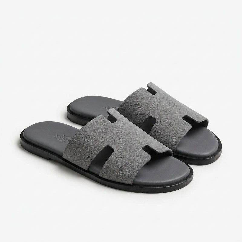 Hermès Men Slides | Izmir Grey Suede
