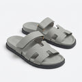 Hermès Women Adjustable H Strap Sandals | Grey