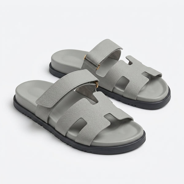 Hermès Women Adjustable H Strap Sandals | Grey