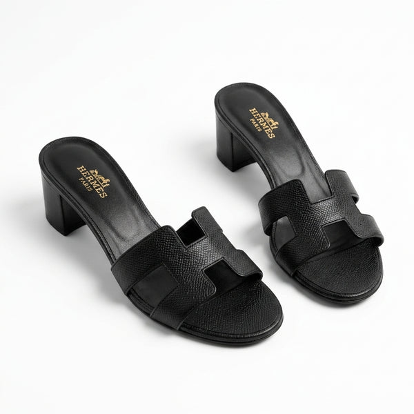 Hermès Women Oasis Heel Sandals | Black