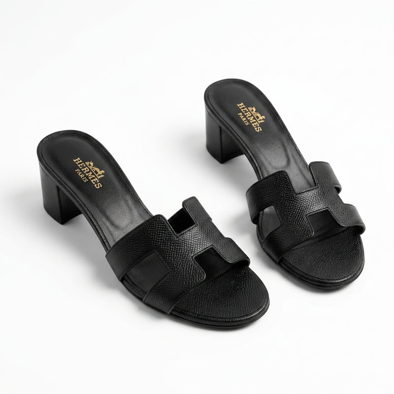 Hermès Women Oasis Heel Sandals | Black