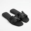 Hermès Women Oran Flat Slides | Black