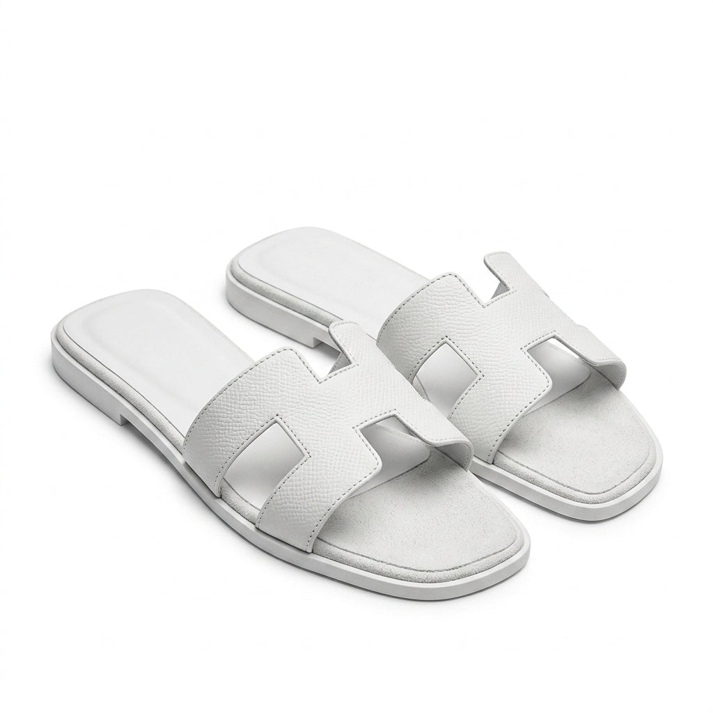 Hermès Oran Sandals | White