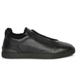 Zegna Triple Stitch low-top Sneakers | Black