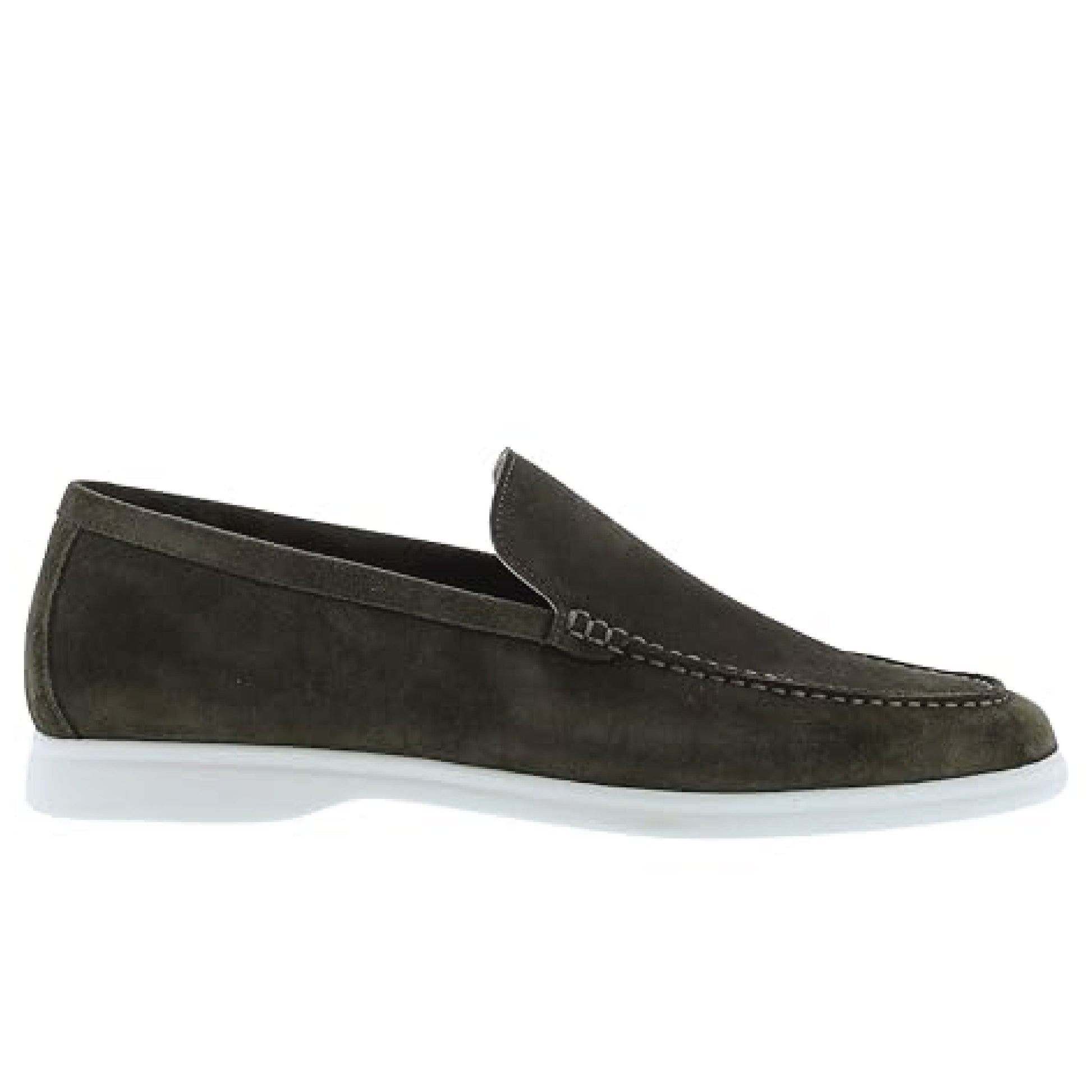 Loro Piana - Summer Walk Suede Loafers - Gray