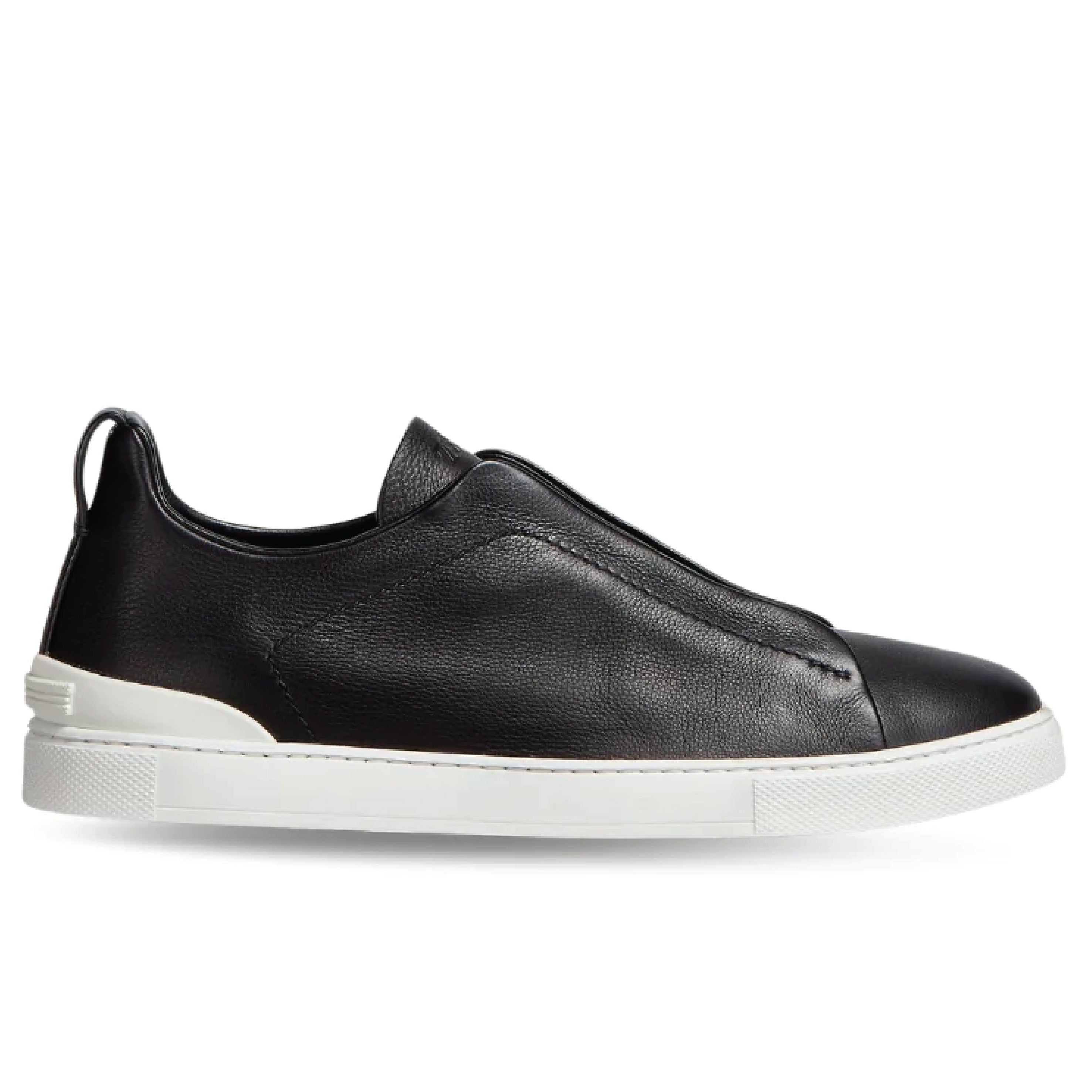 Zegna Triple Stitch low-top Sneakers | Black