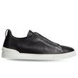 Zegna Triple Stitch low-top Sneakers | Black