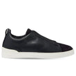 Zegna Triple Stitch Secondskin Sneakers | Black
