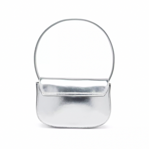 Diesel 1DR Leather Shoulder Bag | Sliver