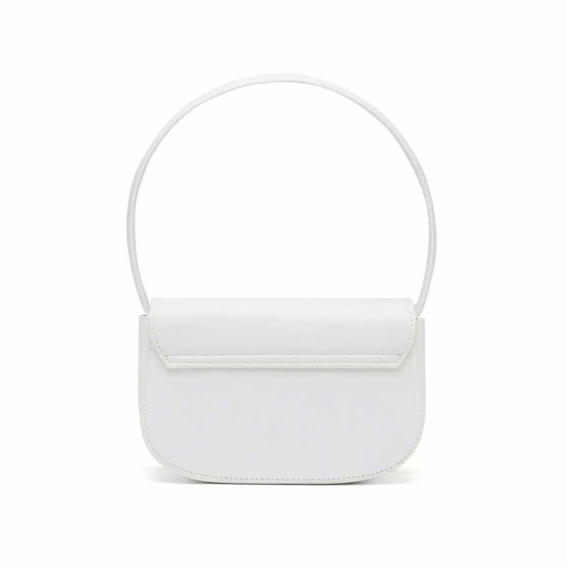 Diesel 1DR Leather Shoulder Bag | White