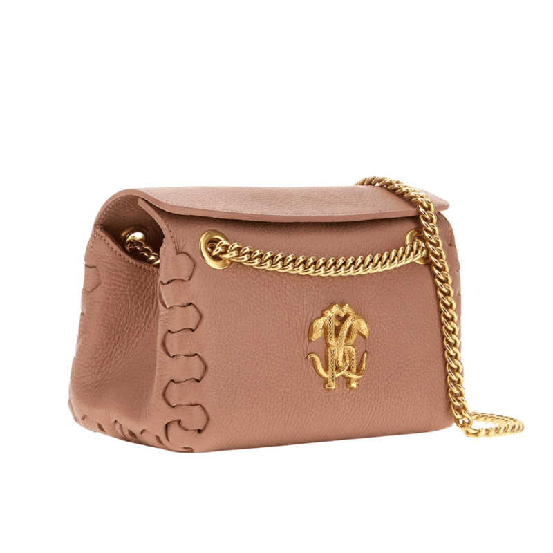 Roberto Bag | Cavalli Mirror Snake Leather Bag
