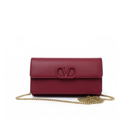 Valentino Garavani | Burgundy Clutch Bag
