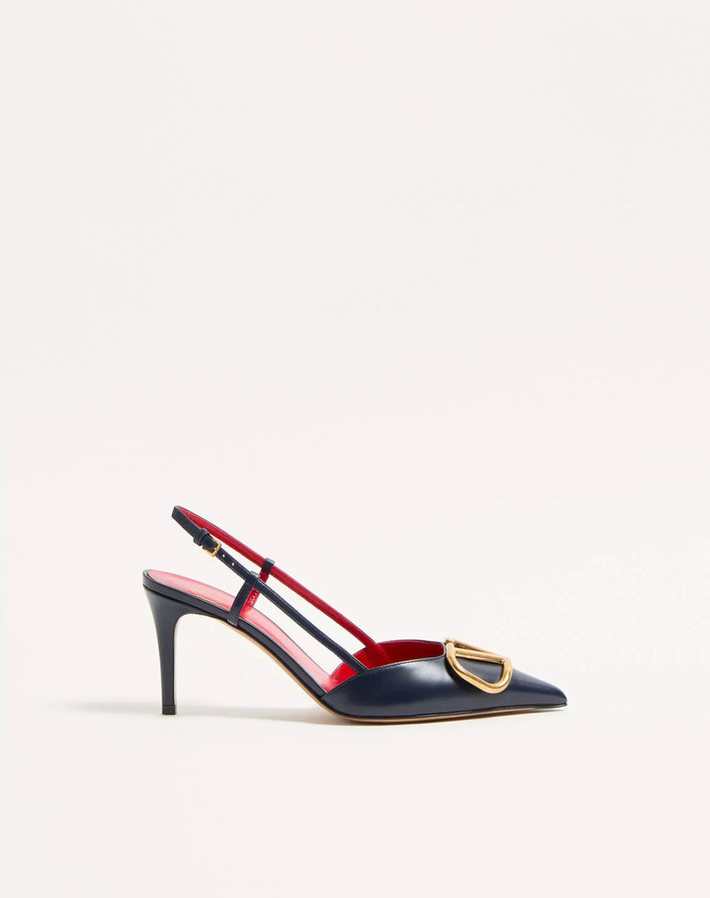 VLogo Signature Calfskin Slingback Pump