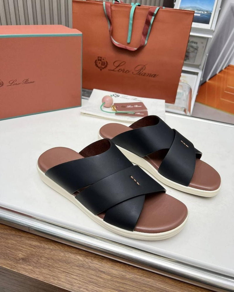 Loro Piana Slippers | Black