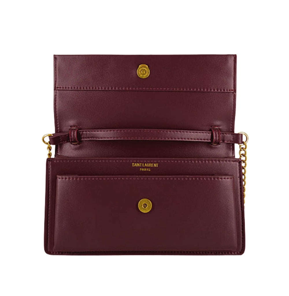 Saint Laurent Bag | Sunset Medium Handbag In A Burgundy Color
