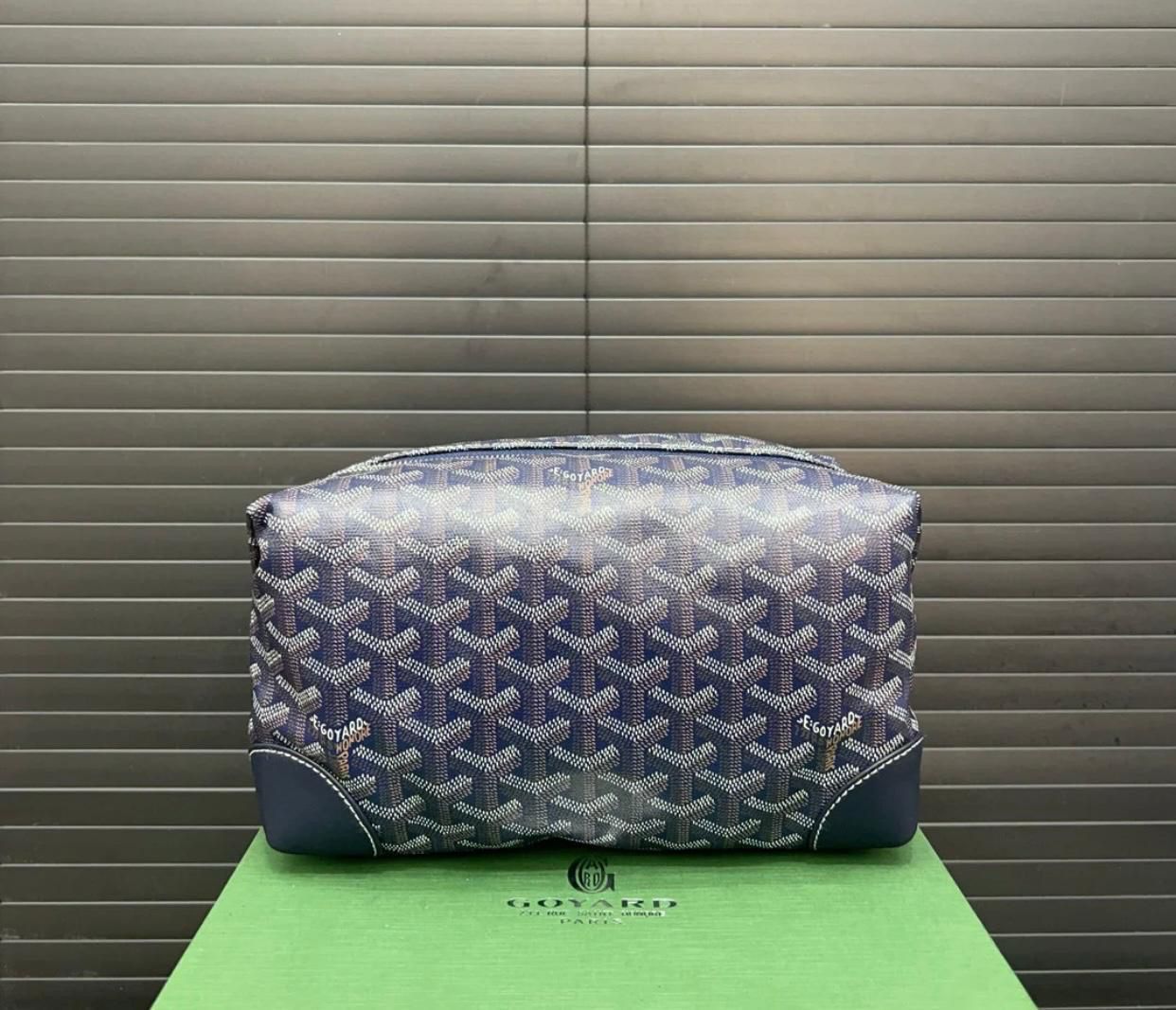 Goyard Boeing 25 Toilet Bag '' Navy Blue ''