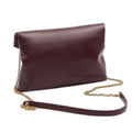 Saint Laurent Bag | Cassandre Flap Chain Shoulder Bag In Dark Ruby Calfskin Leather