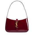 Saint Laurent Bag | Le 5 À 7 Mini Patent-leather Shoulder Bag In A Dark Red Or Burgundy Color