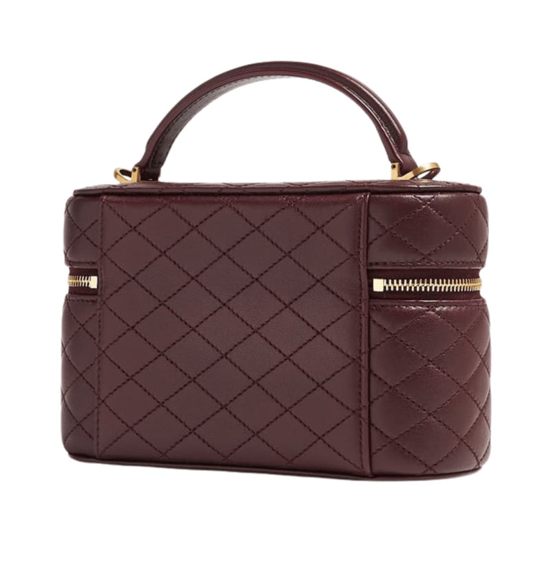 Saint Laurent Bag | Gaby Vanity Bag In A Rich, Burgundy Color.