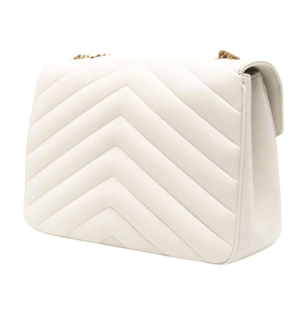 Saint Laurent Bag | Loulou Shoulder Bag In A Cream Or White Color