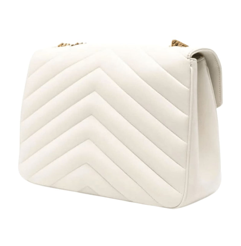 Saint Laurent Bag | Loulou Shoulder Bag In A Cream Or White Color
