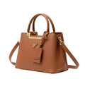 Prada Bag | Galleria Saffiano Leather Bag In A Tan Or Brown Color