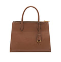 Prada Bag | Saffiano And City Calf Paradigme Tote Bag In A Caramel Brown Color