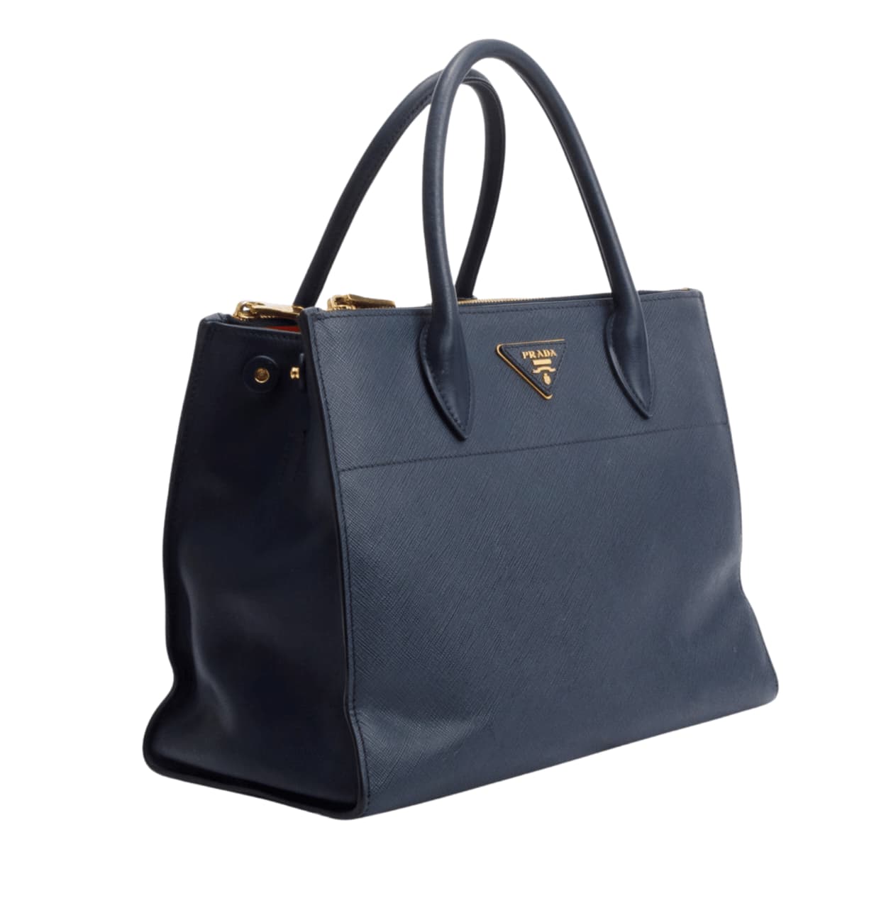 Prada Bag | Saffiano Leather Tote Bag In Navy Blue