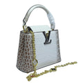 Louis Vuitton Bag| Capucines White Brown Crocodilian Leather