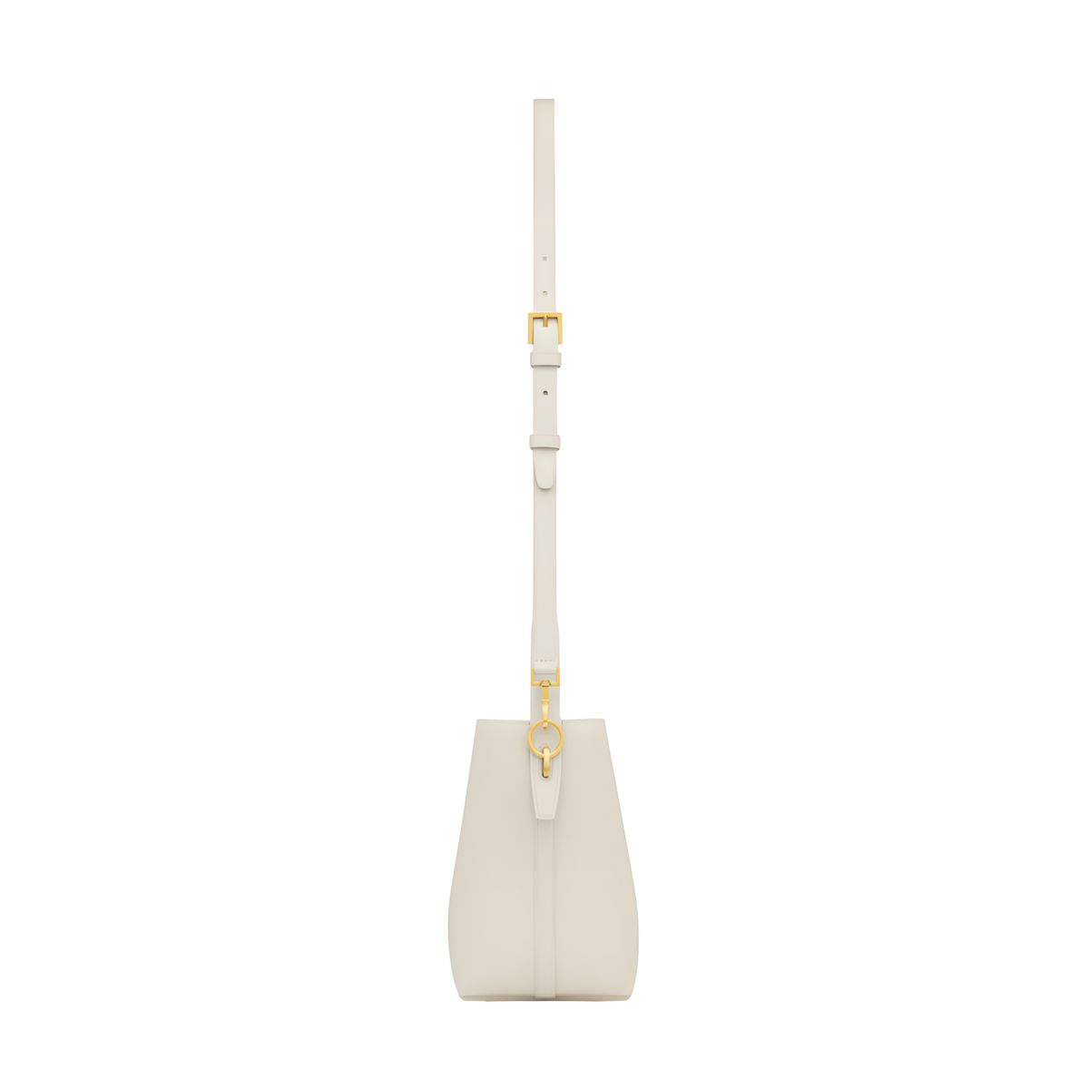 YSL Bag | Le 37 Shiny Leather White Vintage