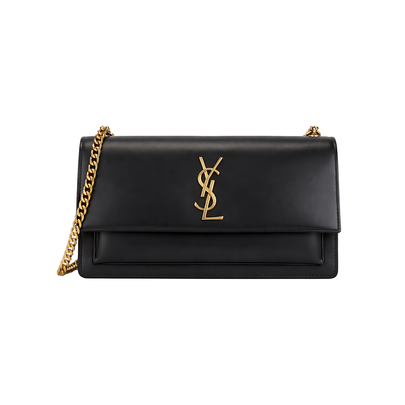 Saint Laurent Bag | Sunset Bag.made From Smooth Or Crocodile-embossed Calfskin Leather