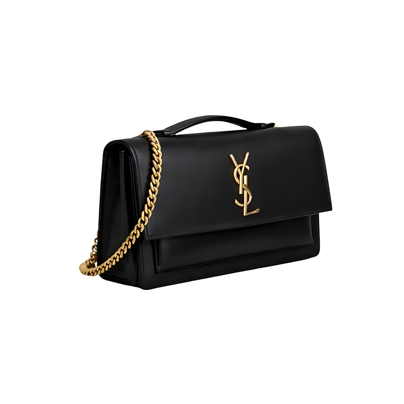 Saint Laurent Bag | Sunset Bag.made From Smooth Or Crocodile-embossed Calfskin Leather