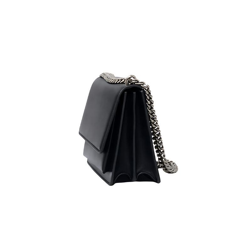 YSL Bag | Sunset Medium Black Smooth Leather