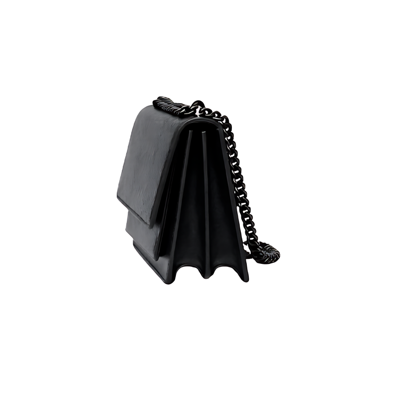 YSL Bag | Sunset Medium SO Black Croc-Embossed