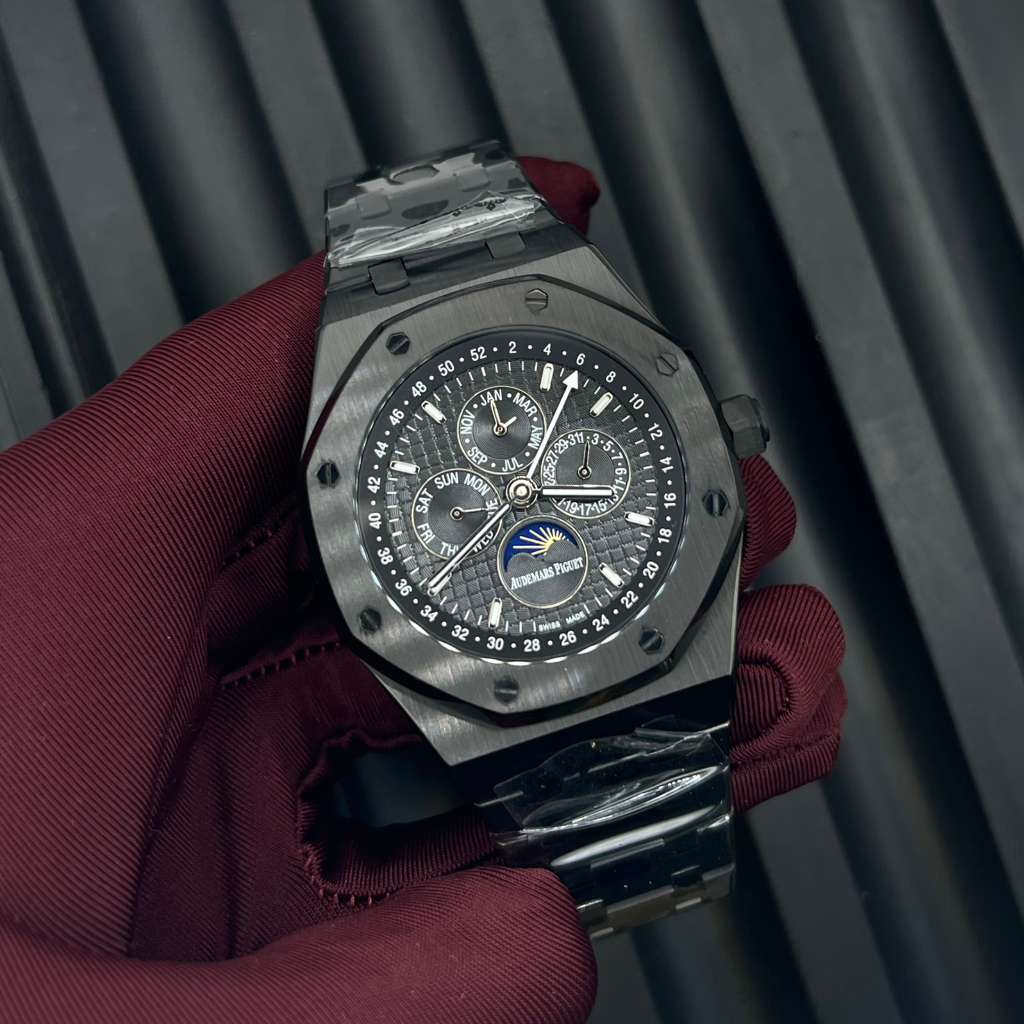 Audemars Piguet Royal Oak Perpetual Calendar Watch in Black Ceramic