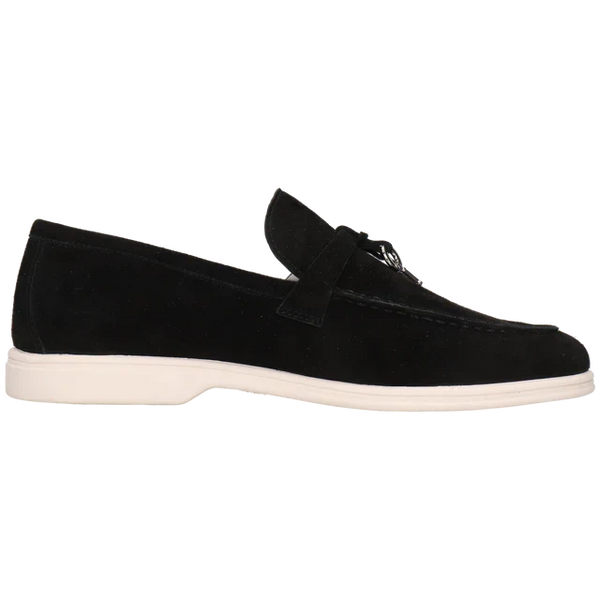 Loro Piana Women's Loafers | Babouche Charms Walk Black