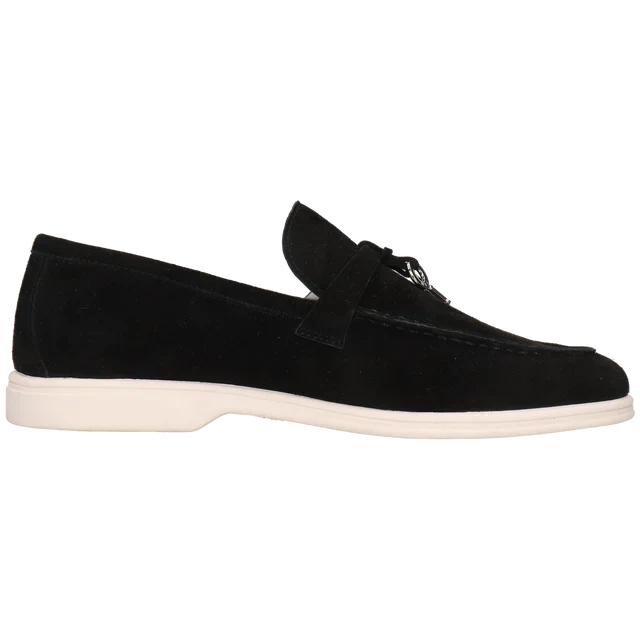 Loro Piana Women's Loafers | Babouche Charms Walk Black