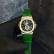 Patek Philippe Nautilus Watch with a Green Strap