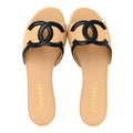 Chanel Leather Slide Sandals