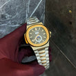 Patek Philippe Nautilus Watch with a two-tone Rose Gold and Steel Bracelet