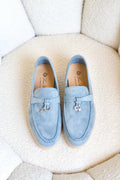 Loro Piana  Women's Loafers |  Summer Charms Walk Sky