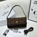 Coach Bag | Etta Small Flap Signature Chenille Truffle